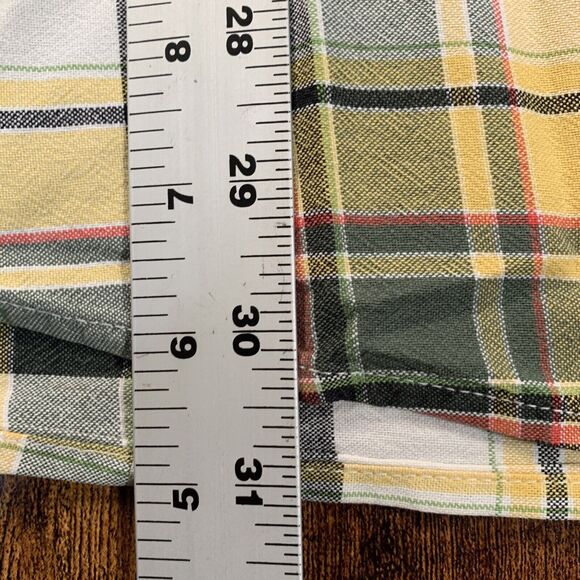 Cinch Shirt Mens Large‎ Yellow Gray Plaid Button Up Western Rodeo Outdoor - Picture 4 of 5